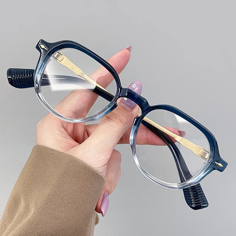 Bold Geometric Blue-Light Sunglasses