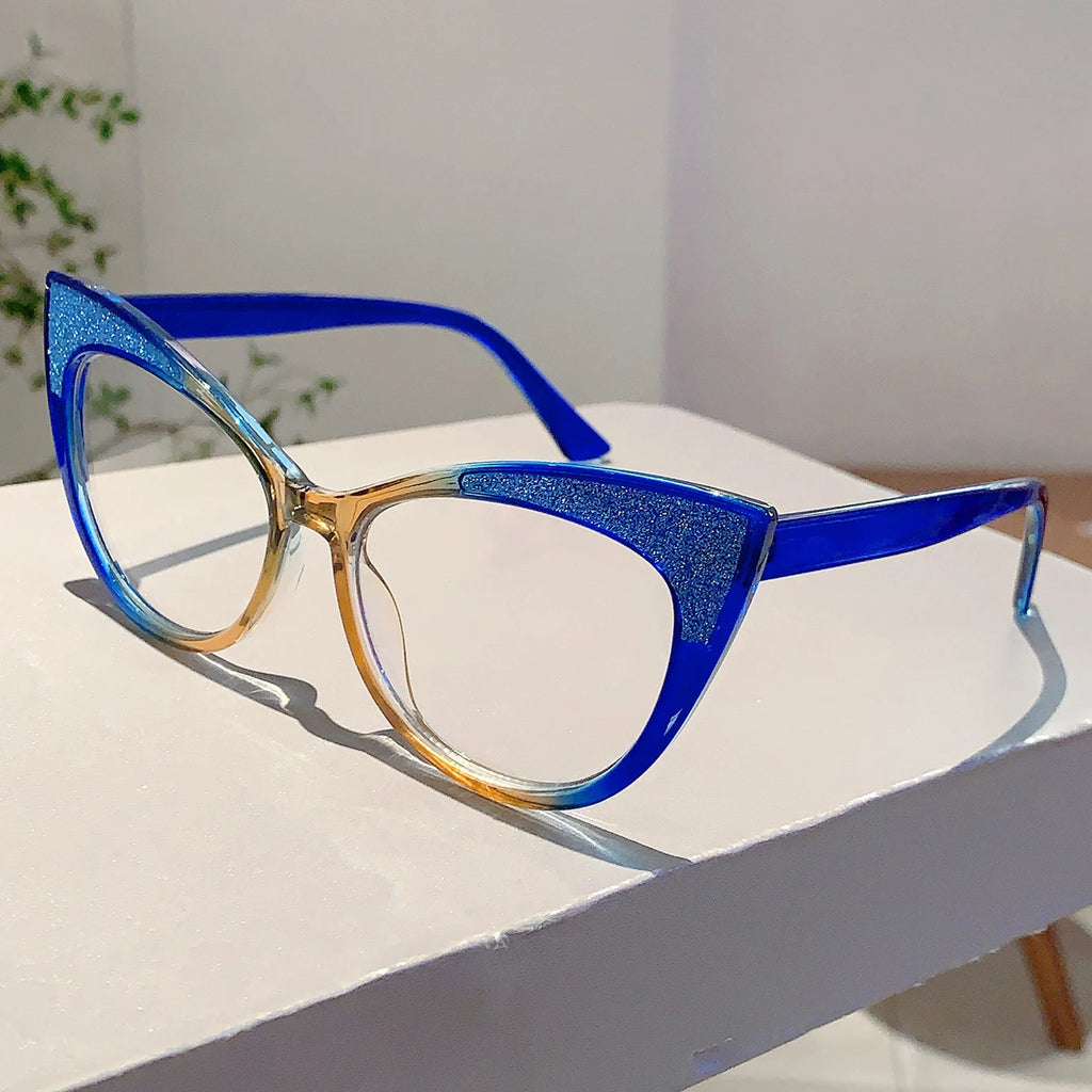 Colorful Bling Cat-Eye Frames