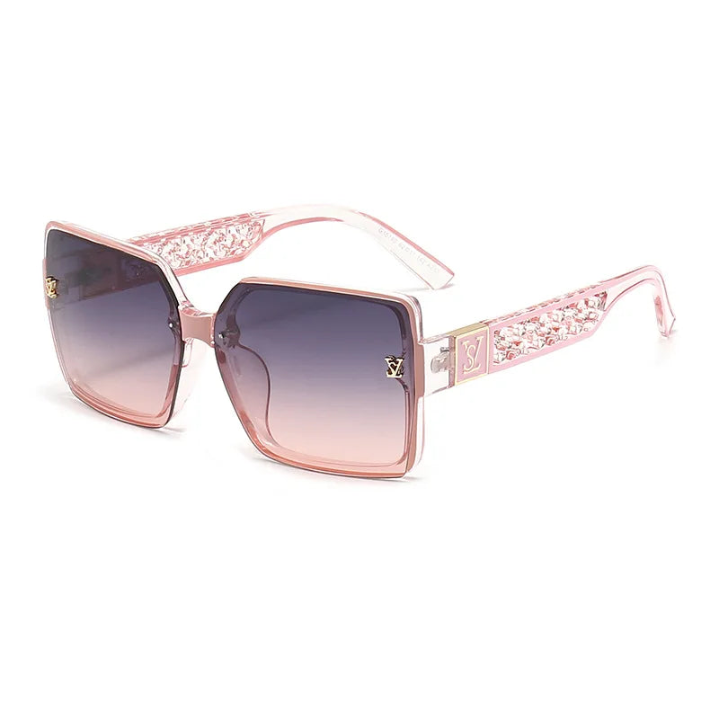 Luxury Box-Frame UV400 Sunglasses