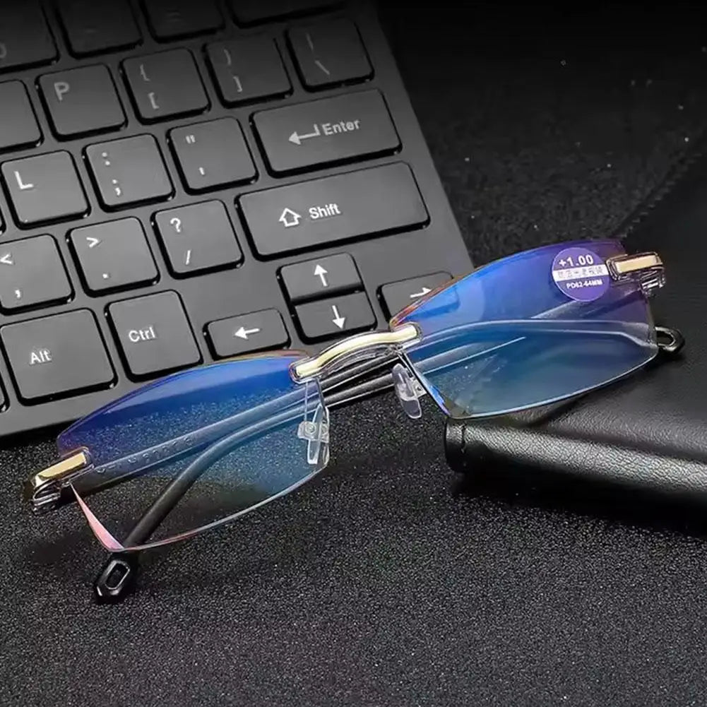Gold Rectangle Reading Glasses