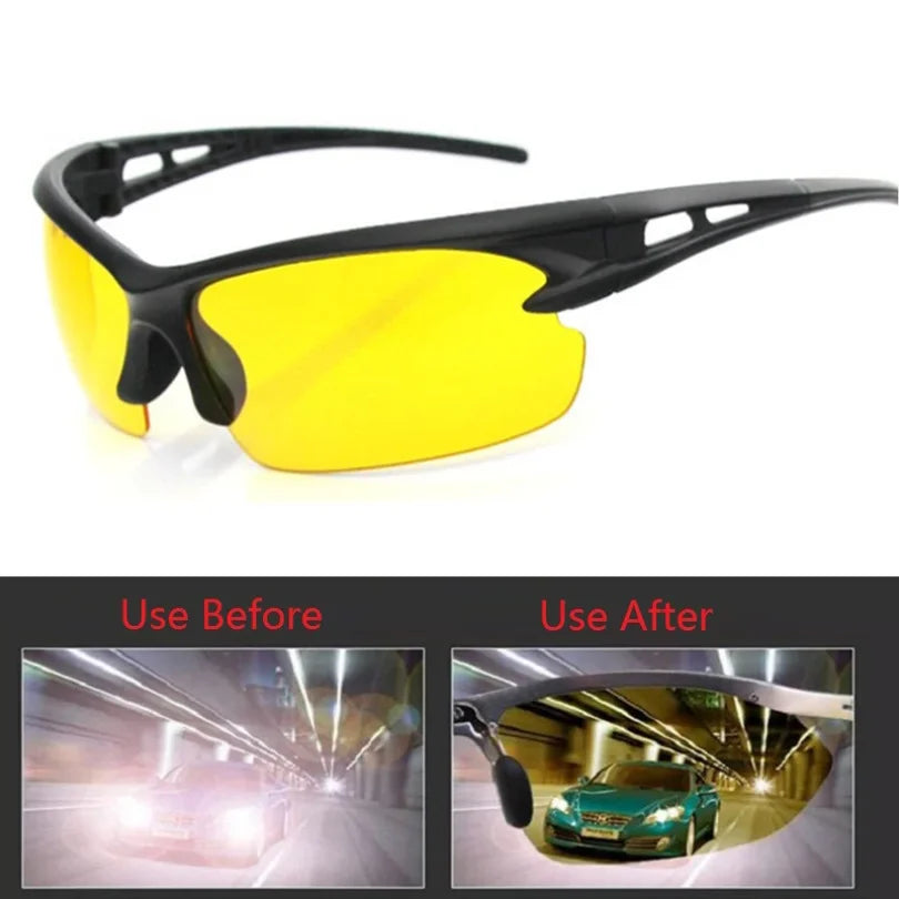 Tinted UV400 Driving & Cycling Glasses-Yellow