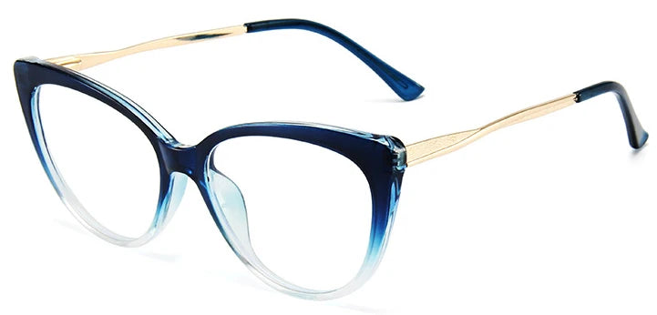 Vintage Alloy Cat-Eye Blue Light Glasses