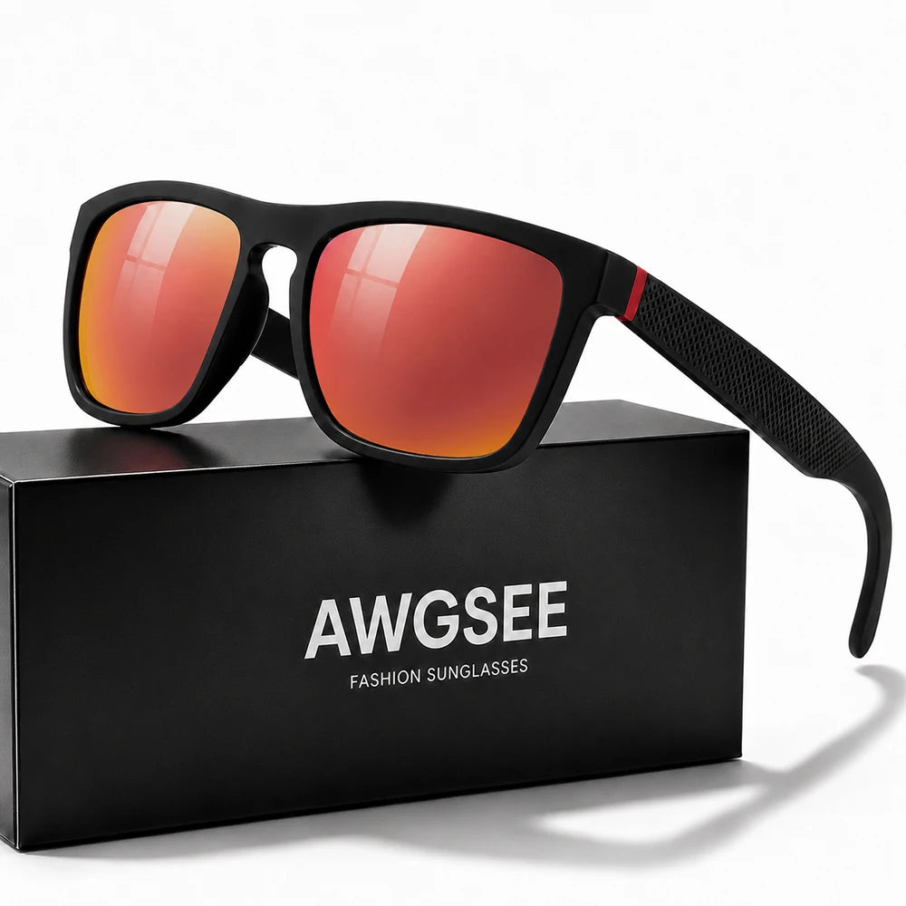 Mirrored Polarized Square Sunglasses