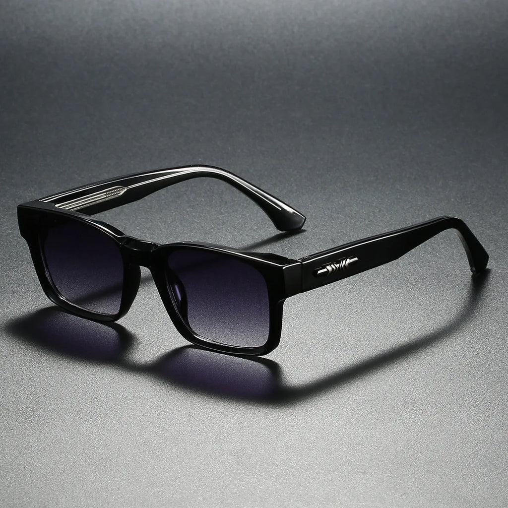 Metal-Core Rectangle Sunglasses