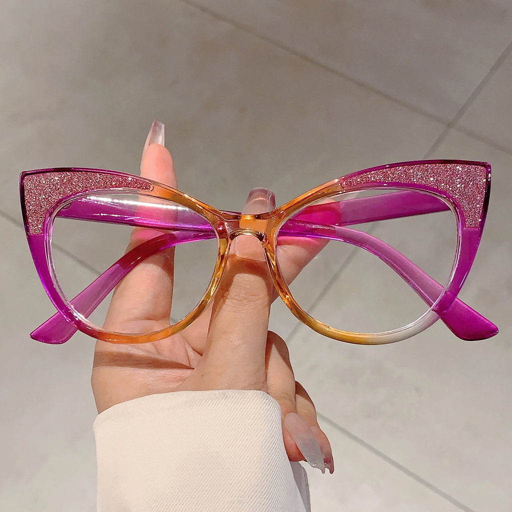 Colorful Bling Cat-Eye Frames