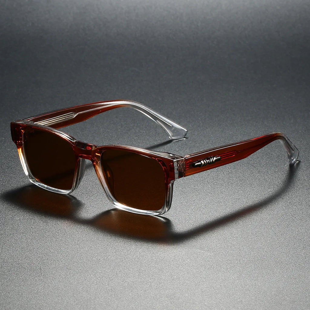Metal-Core Rectangle Sunglasses