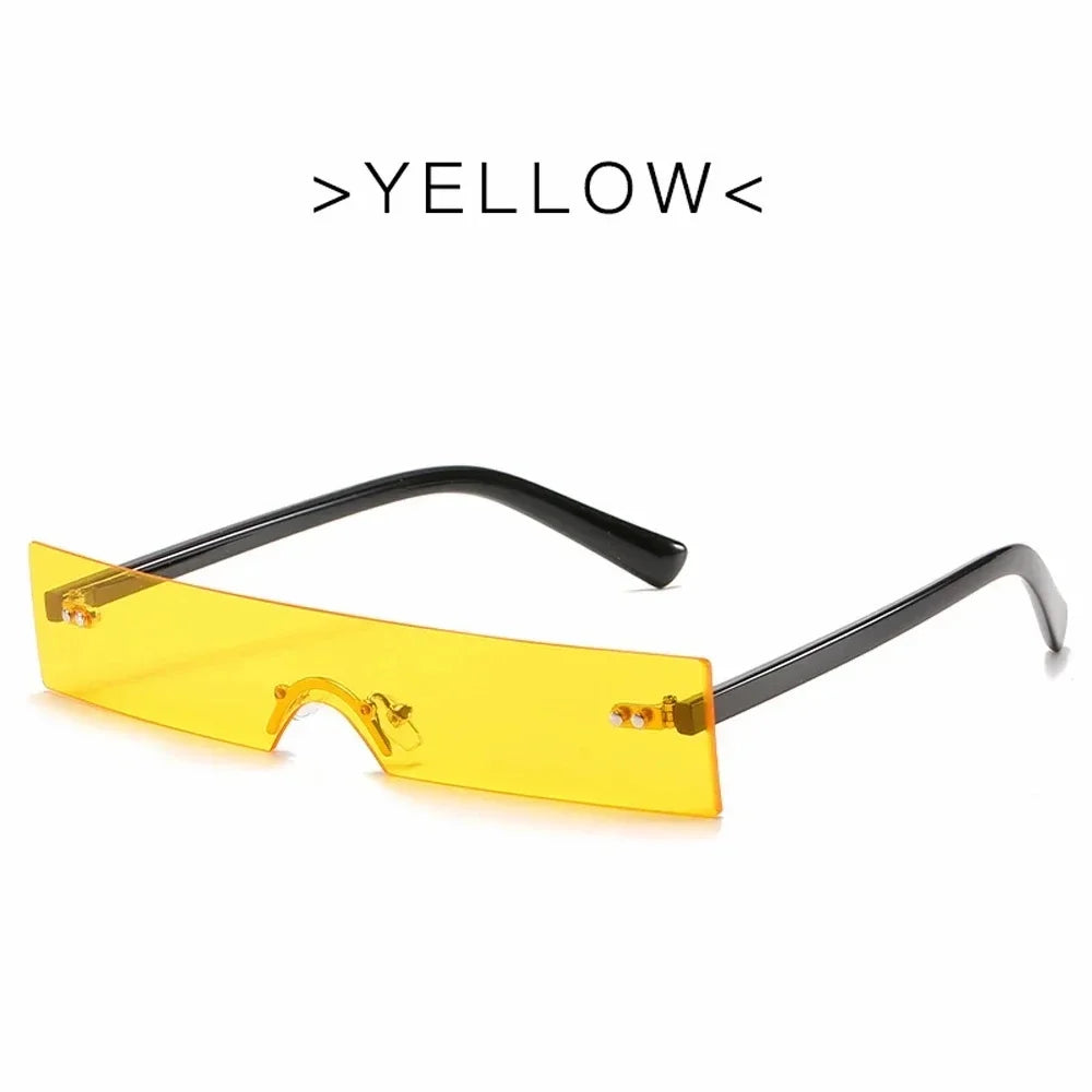 Slim Photochromic Rectangle Sunglasses