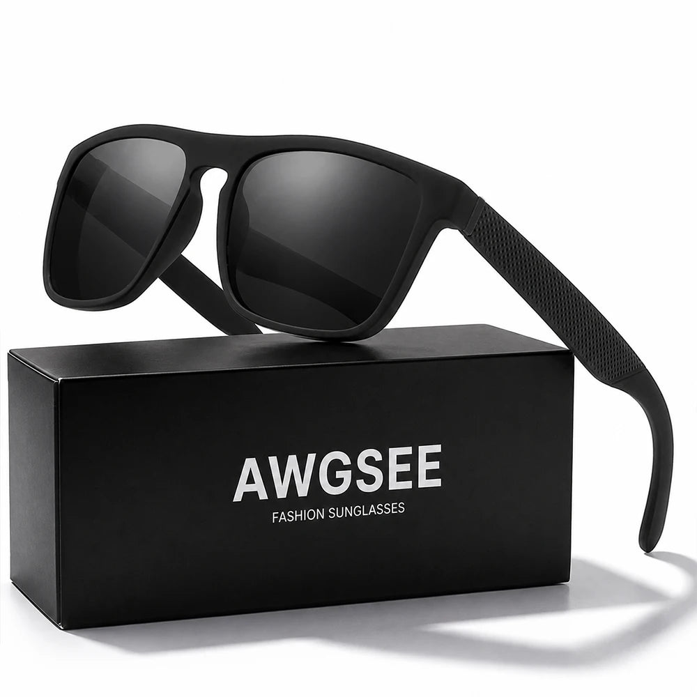 Mirrored Polarized Square Sunglasses