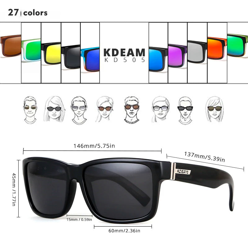 Polarized Square Sport Sunglasses