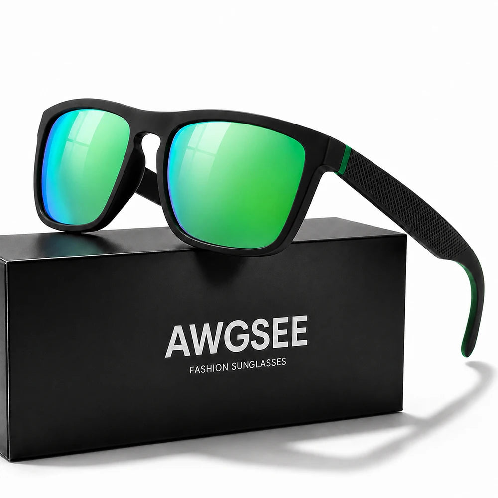 Mirrored Polarized Square Sunglasses