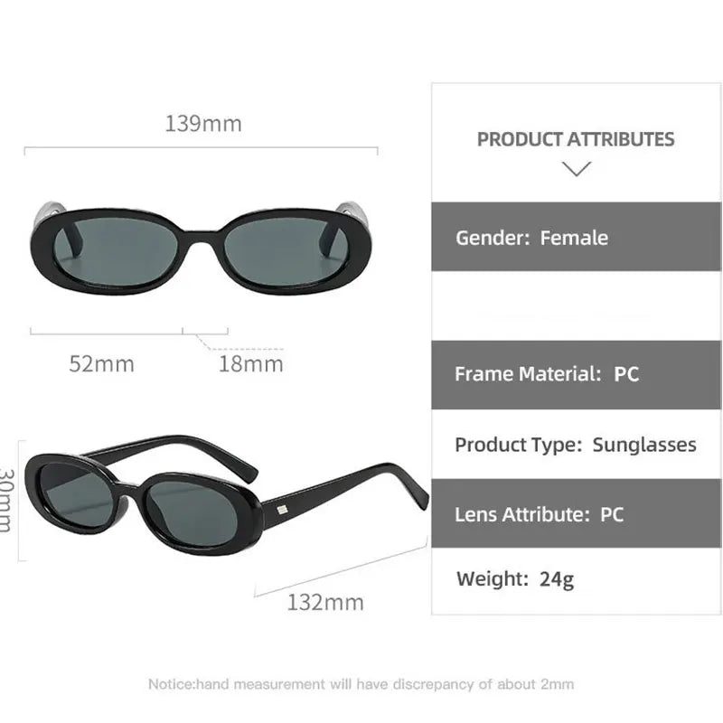 Vintage Slim Rectangle Sunglasses