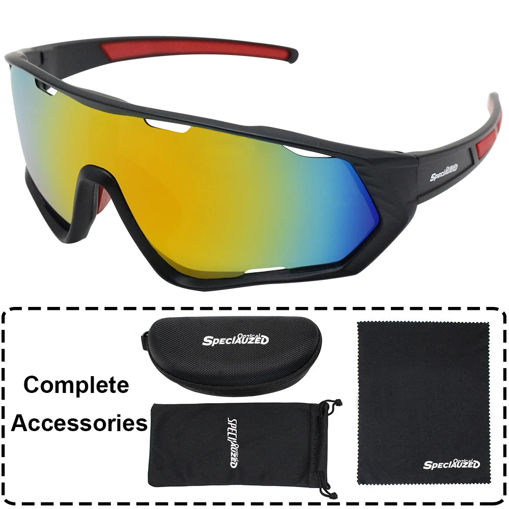 Large-Lens Athletic Sunglasses