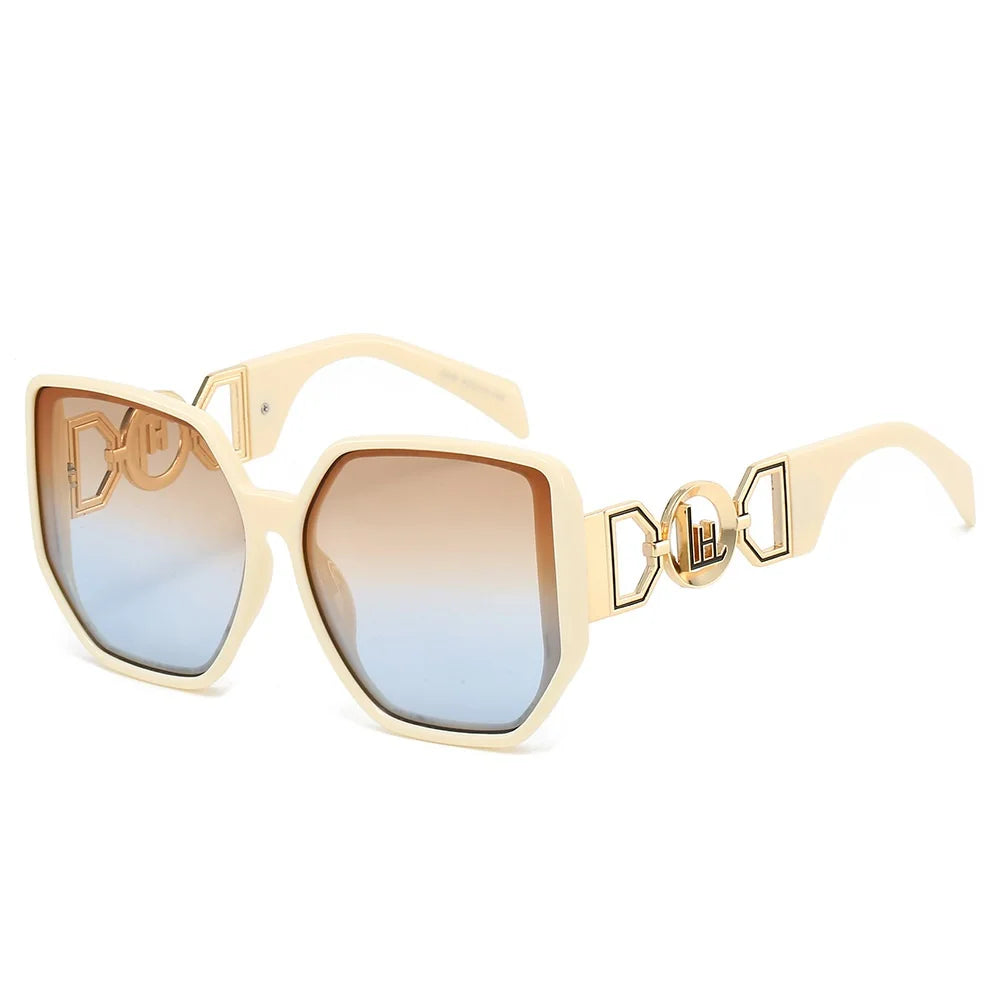 Oversized Cutout Cat-Eye Sunglasses