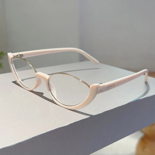 Vintage Semi-Rim Cat-Eye Glasses