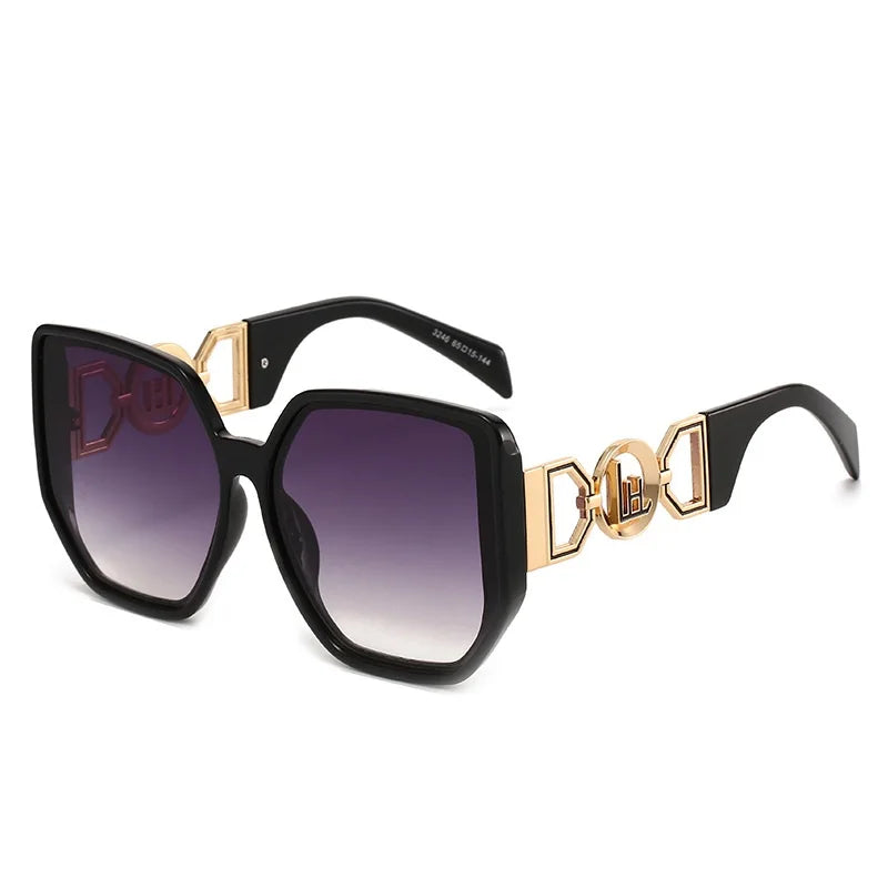 Oversized Cutout Cat-Eye Sunglasses
