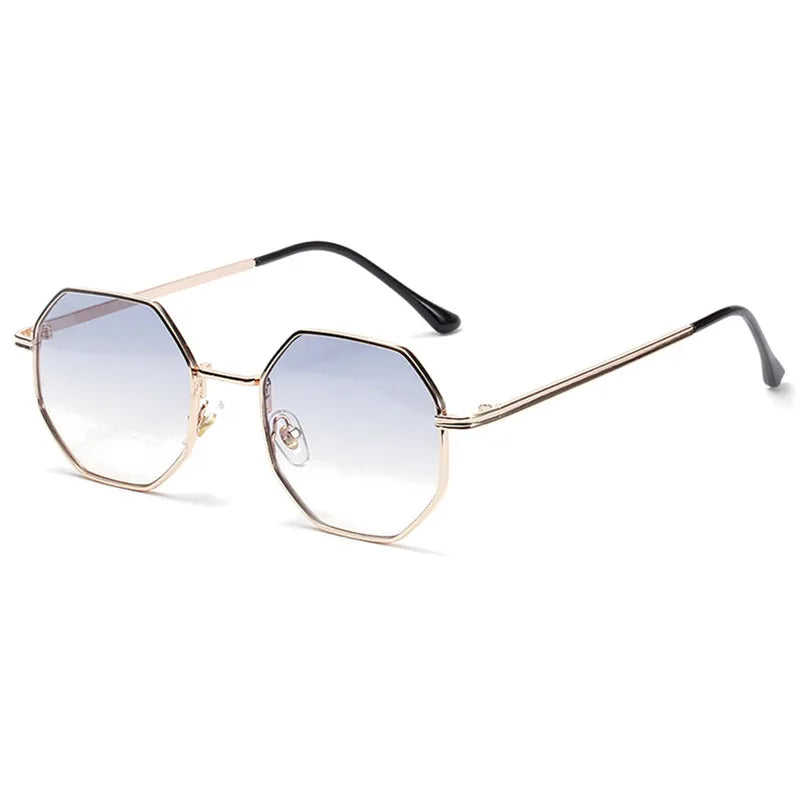 Vintage Octagonal Metal Sunglasses