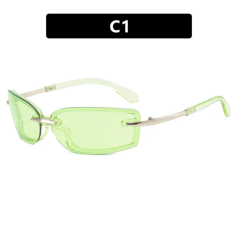 Rimless Y2K Sunglasses