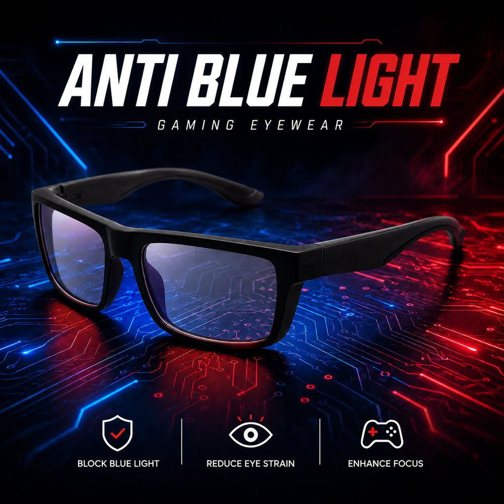 Color-Lens Blue-Light Gaming Glasses