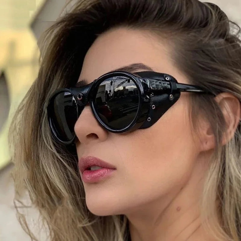 Polarized Steampunk Side-Shield Sunglasses