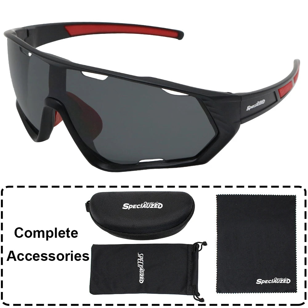 Large-Lens Athletic Sunglasses