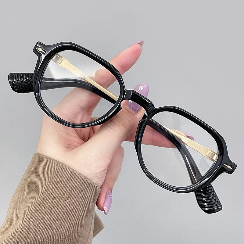 Bold Geometric Blue-Light Sunglasses