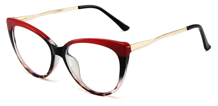 Vintage Alloy Cat-Eye Blue Light Glasses
