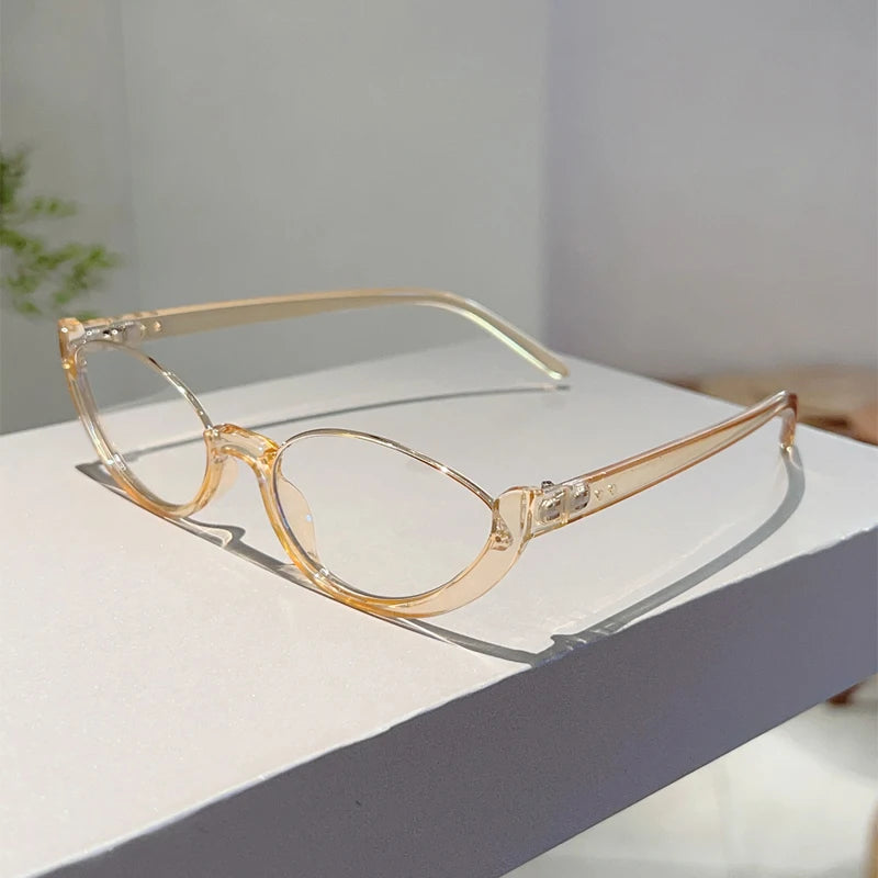 Vintage Semi-Rim Cat-Eye Glasses