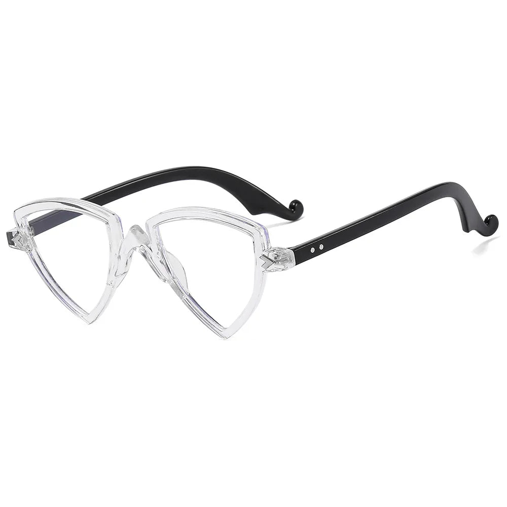 Irregular Cat-Eye Blue-Light Glasses