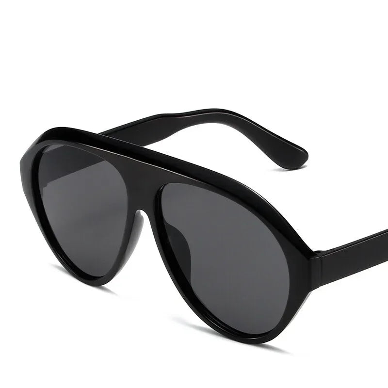 Oversized Pilot Shield Sunglasses