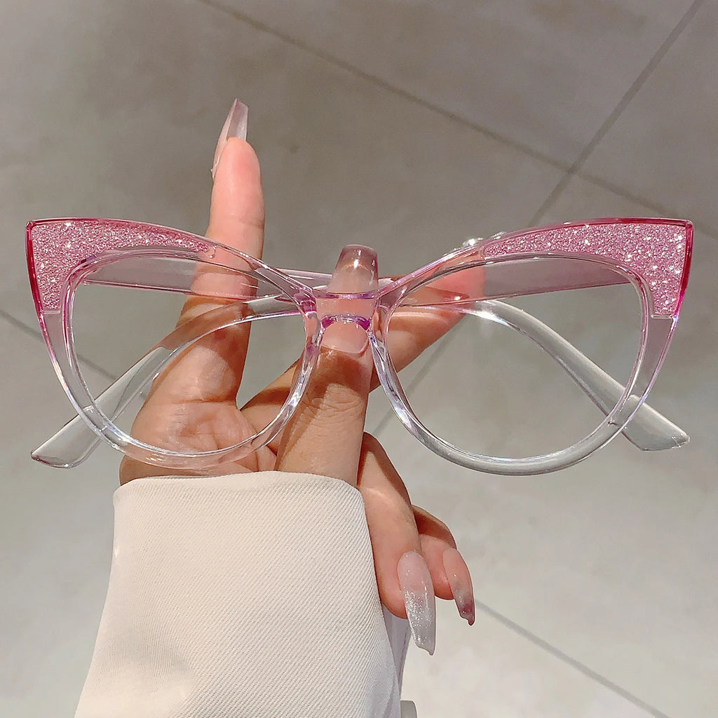 Colorful Bling Cat-Eye Frames
