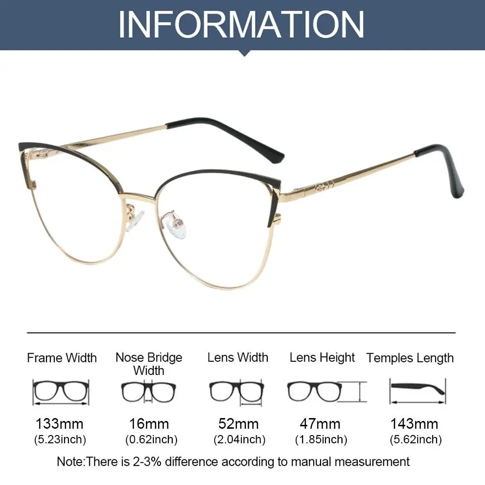 Metal Cat-Eye Blue-Light Glasses