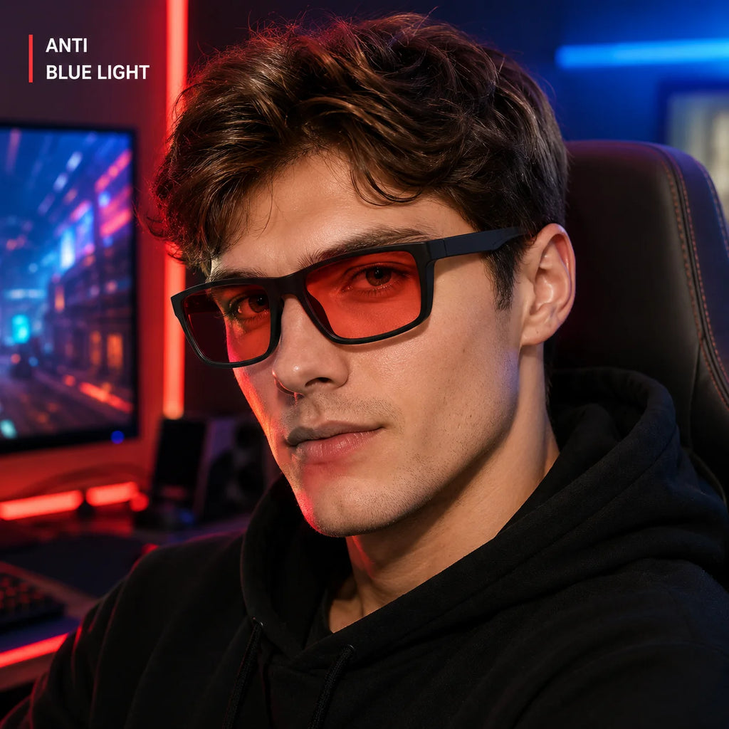 Color-Lens Blue-Light Gaming Glasses