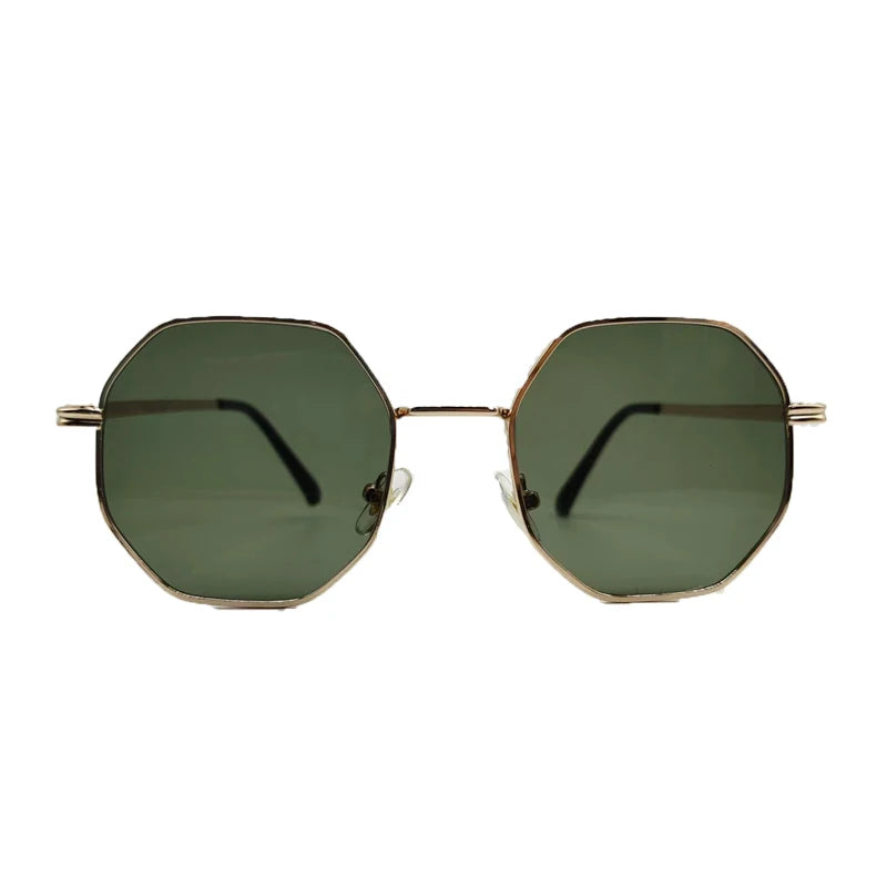 Vintage Octagonal Metal Sunglasses