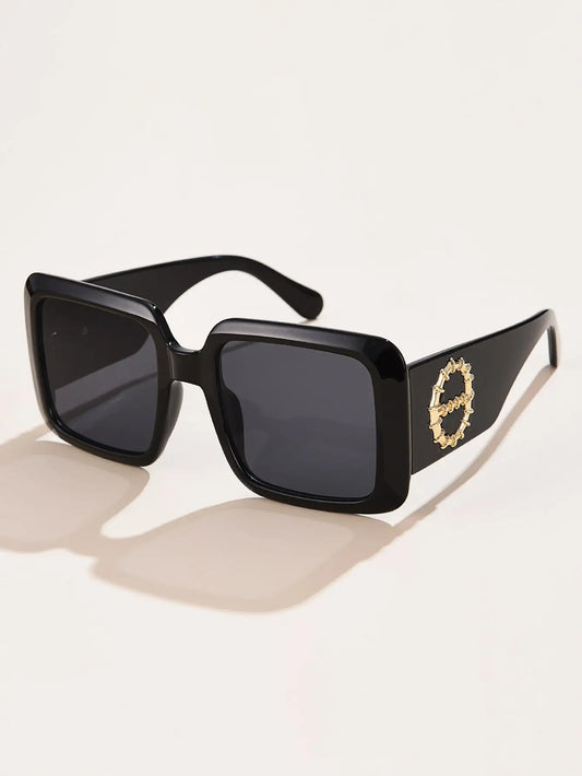 Oversized Gradient Rectangle Sunglasses