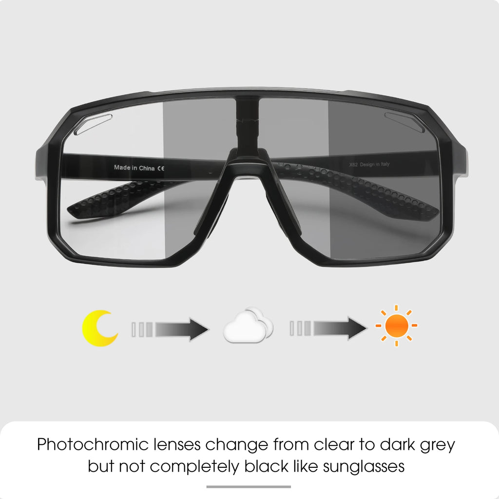 2-Pack Photochromic Cycling Sunglasses