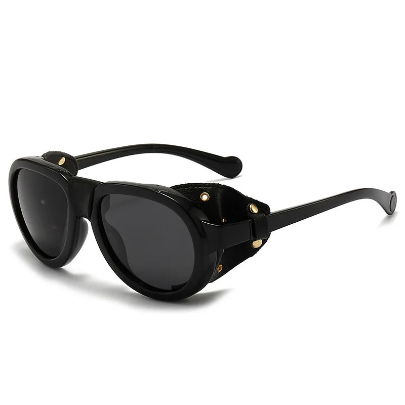Polarized Steampunk Side-Shield Sunglasses