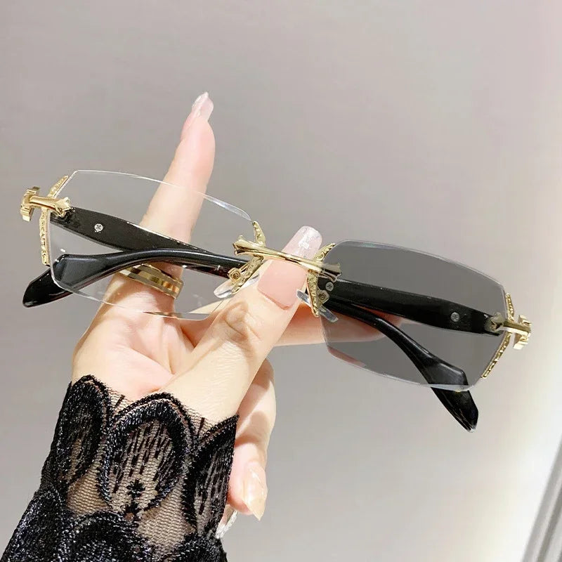 Rimless Photochromic Reading Glasses