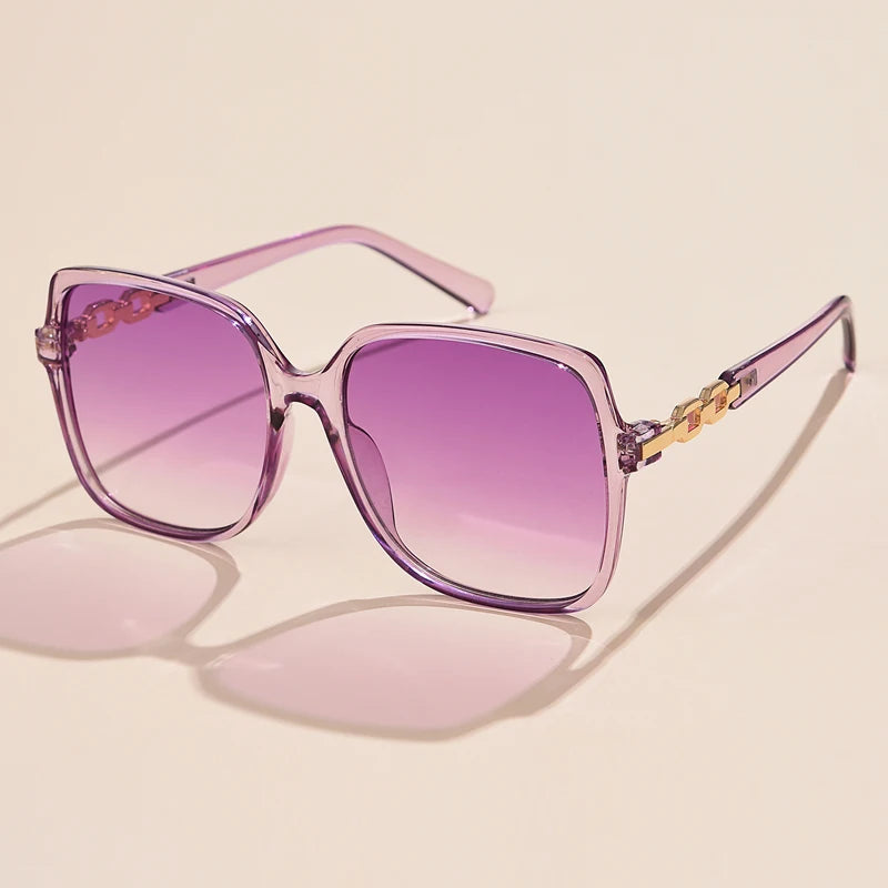 Colorful Square Big Frame Sunglasses