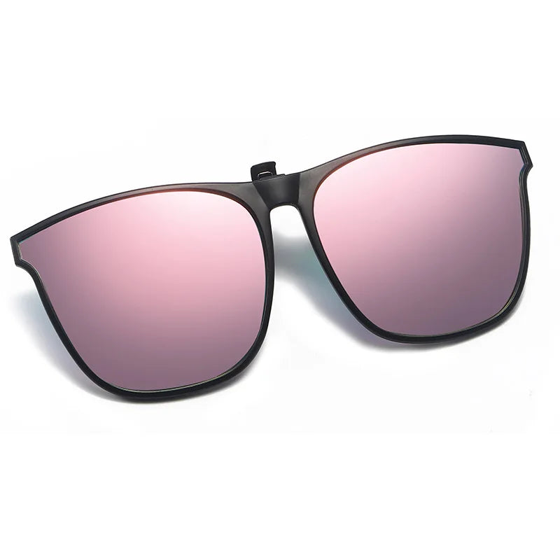 Mirrored Clip-On Sunglasses