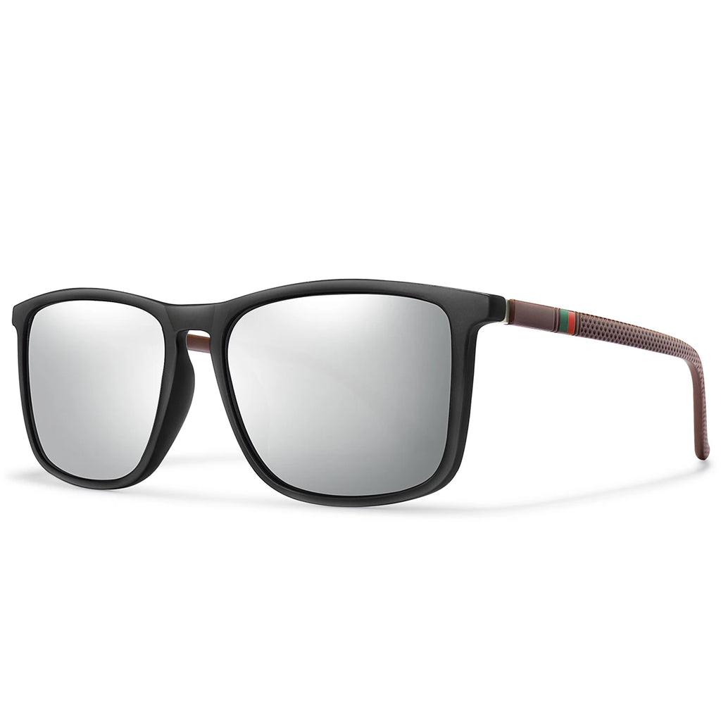 Retro Polarized Square Sunglasses