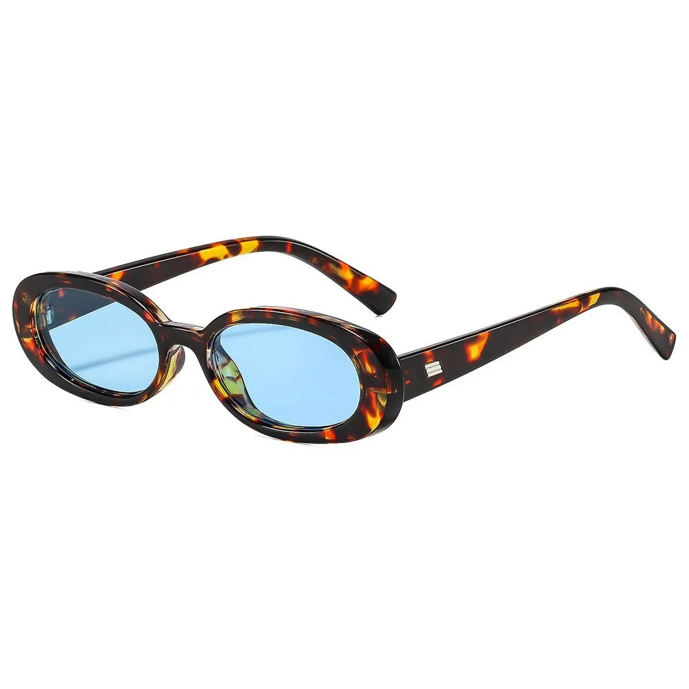 Vintage Slim Rectangle Sunglasses
