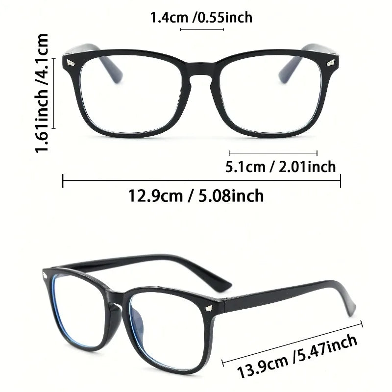 Stainless-Steel Blue-Light Glasses