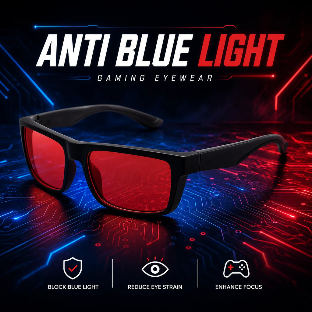 Color-Lens Blue-Light Gaming Glasses