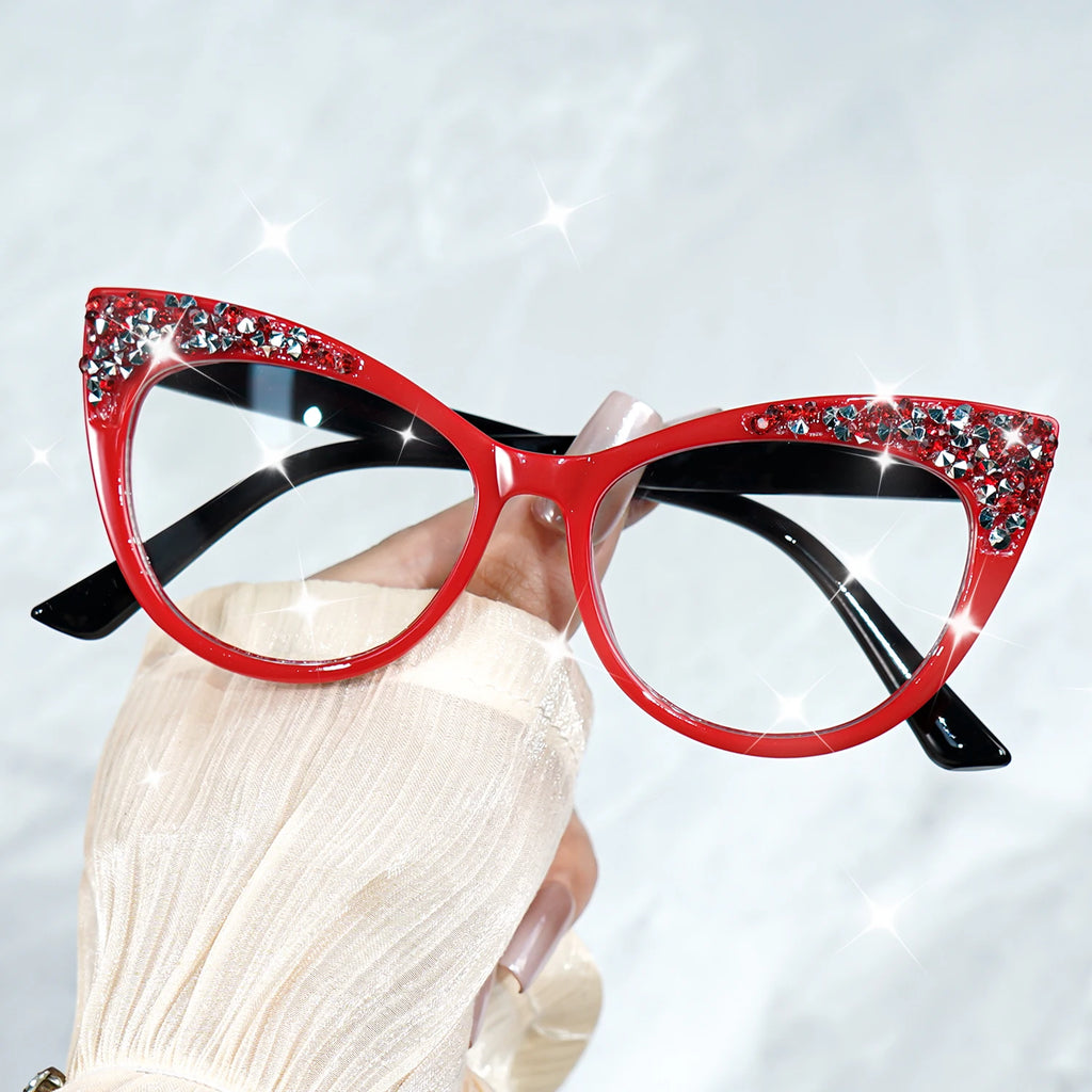 Retro Cat-Eye Clear Lens Glasses