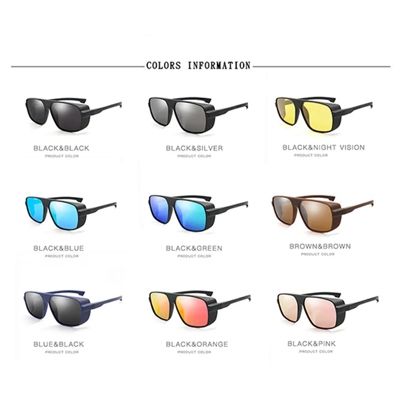 Vintage Polarized Square Sunglasses