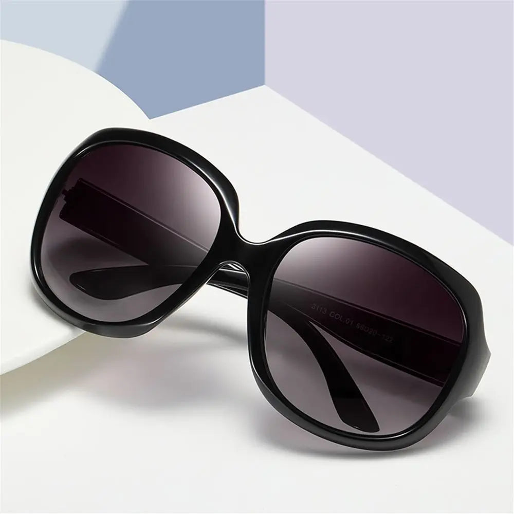 Oversized Elliptical Sunglasses