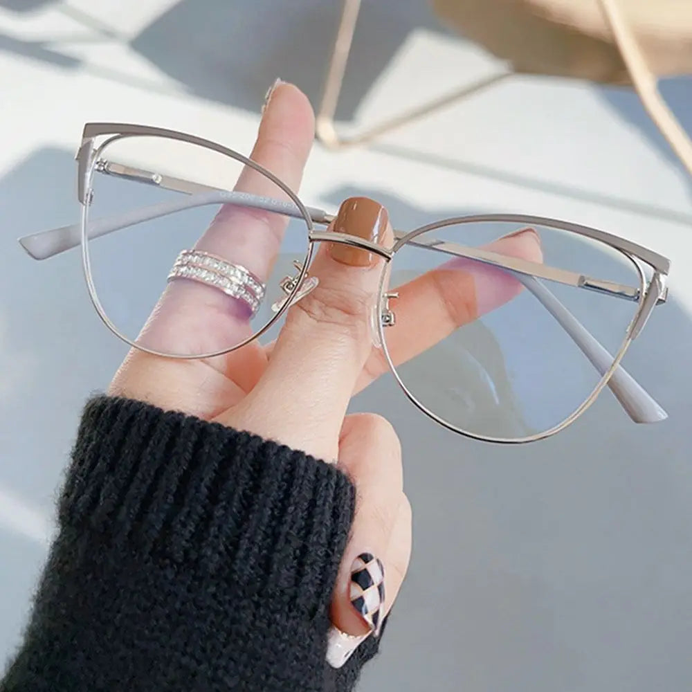 Metal Cat-Eye Blue-Light Glasses