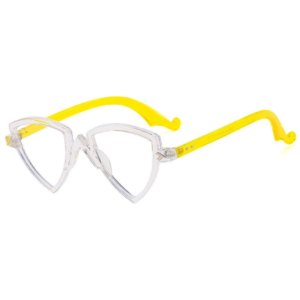 Irregular Cat-Eye Blue-Light Glasses