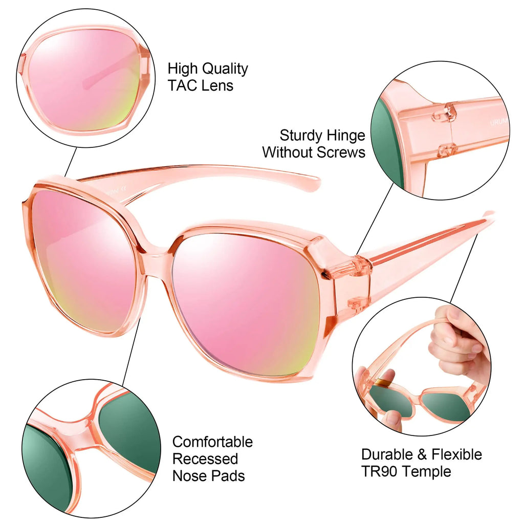 Extra-Large Polarized Fit-Over Sunglasses