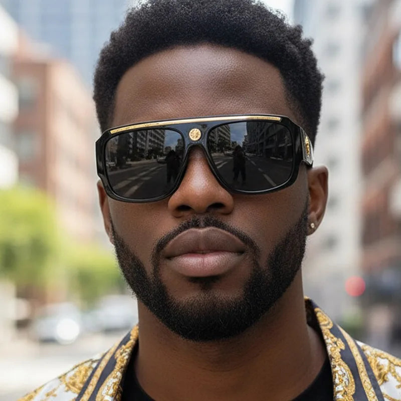 Oversized Punk Square Sunglasses